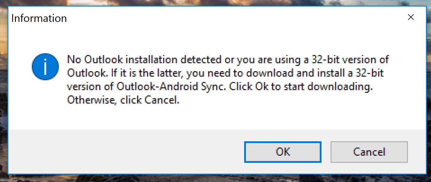 No Outlook Detected.JPG