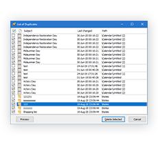 EZDupeRemover List of Duplicates Screenshot